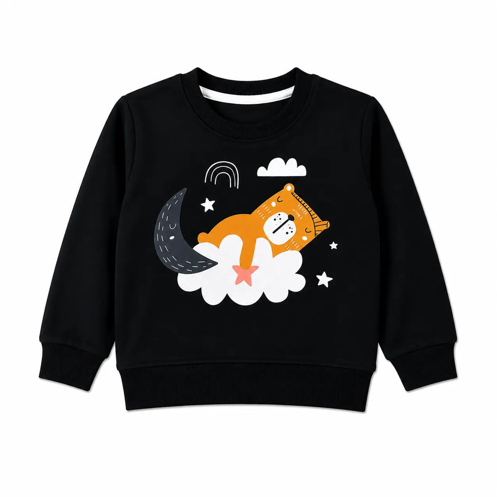 Girls Black Sleeping Cloud Winter Coord Set (2 Piece) - Size 1 - 12 Years