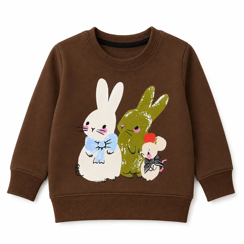 Girls Brown Rabbit Winter Coord Set (2 Piece) - Size 1 - 12 Years