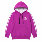 Girls Dark Pink Adidas Winter Hoodie Coord Set (2 Piece) - Size 1 - 12 Years