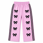 Girls Dark Pink London & Bow Winter Hoodie Coord Set (2 Piece) - Size 1 - 12 Years