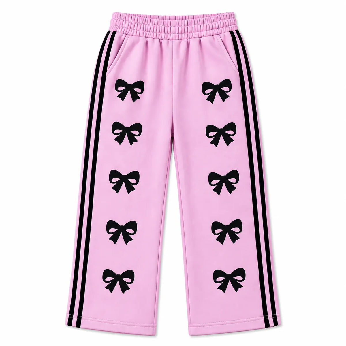 Girls Dark Pink London & Bow Winter Hoodie Coord Set (2 Piece) - Size 1 - 12 Years