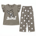 Girls Dust Grey Bambi Summer Coord Set (2 Piece) - Age 1 - 12 Years