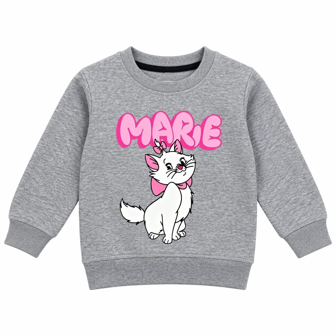 Girls Grey Marie Winter Sweatshirt (Size 9 Months - 12 Years)