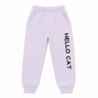 Girls Light Purple Hello Cat Winter Coord Set (2 Piece) - Size 1 - 12 Years