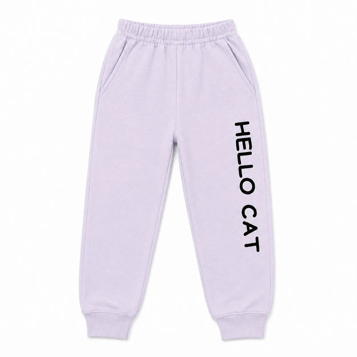 Girls Light Purple Hello Cat Winter Coord Set (2 Piece) - Size 1 - 12 Years