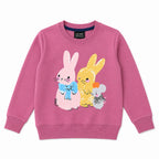 Girls Lilac Rabbit Family Winter Coord Set (2 Piece) - Size 1 - 12 Years