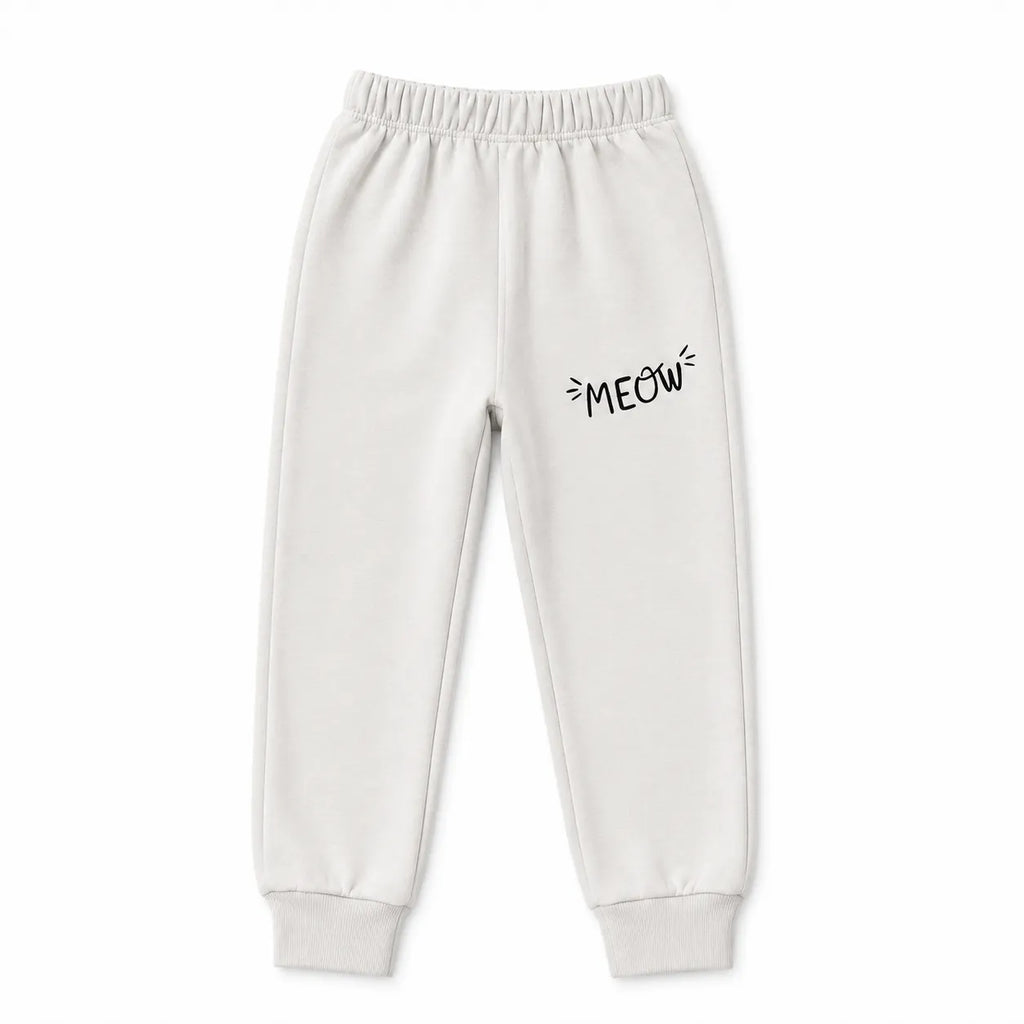 Girls Off White Cat Winter Coord Set (2 Piece) - Size 1 - 12 Years
