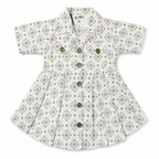 Girls Cotton Frocks - Girls Off White Flower Frocks - Kidswear Brand in Pakistan - Affordable Summer Wear - Summer Frocks - Kids Frocks of Age 1 to 6 Years - Trendy Kidswear