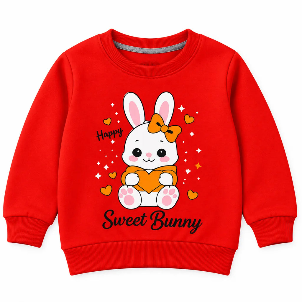 Girls Orange & Black Sweet Bunny Winter Coord Set (2 Piece) - Size 1 - 12 Years