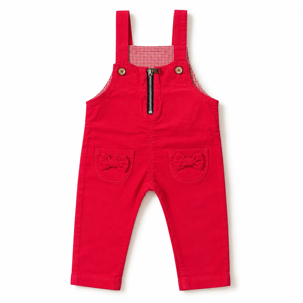 Girls Pink Corduroy Dangri (Size 2-5 Years)