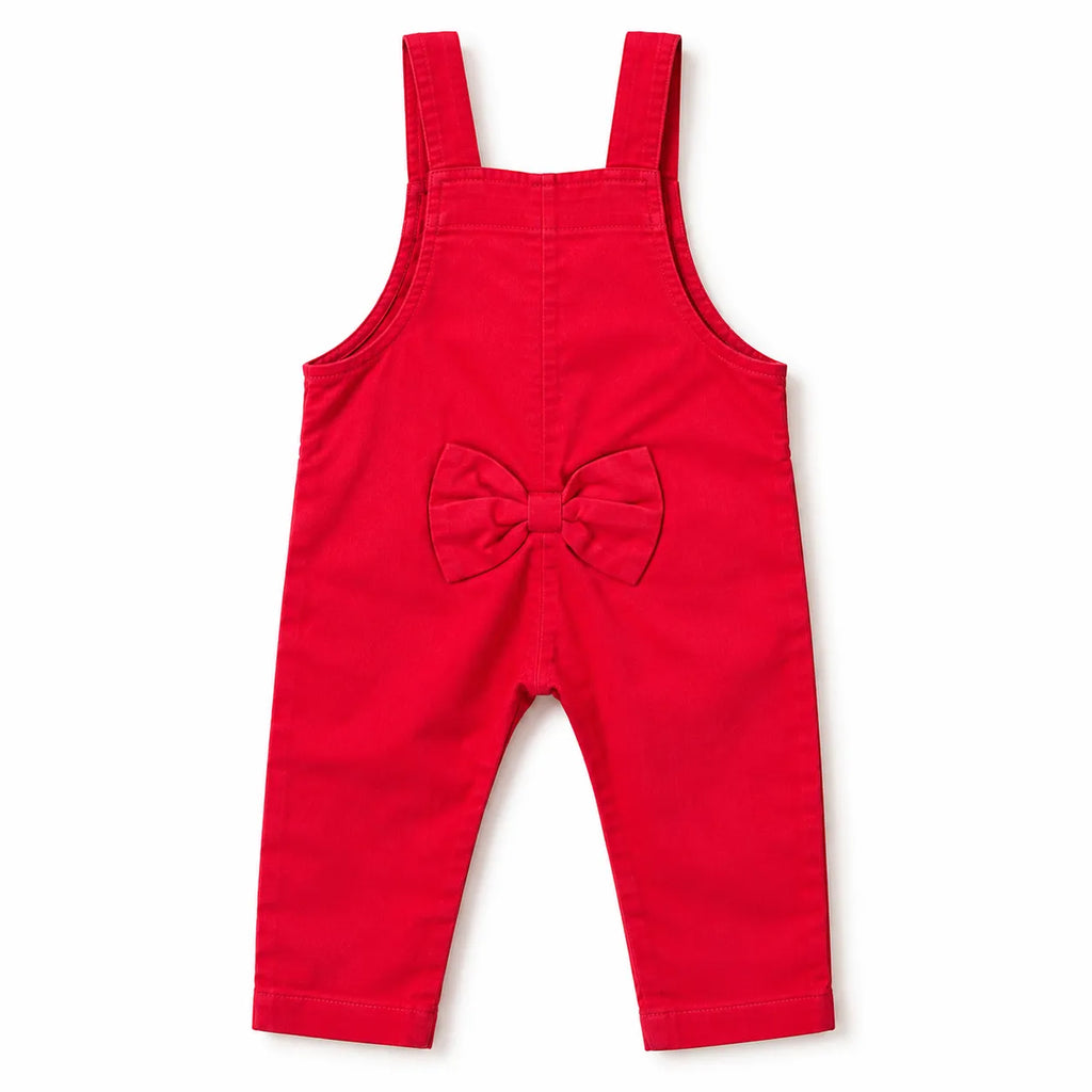 Girls Pink Corduroy Dangri (Size 2-5 Years)