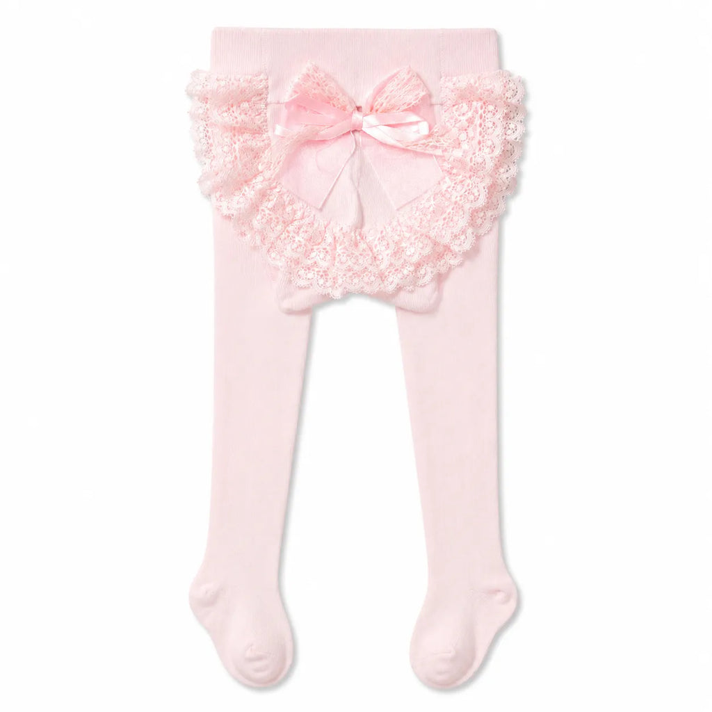 Girls Pink Floral Cotton Leggy (Size 1-5 Years)