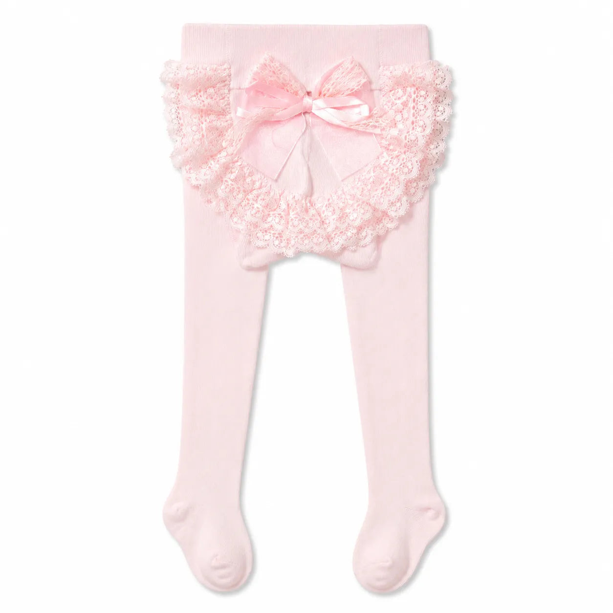 Girls Pink Floral Cotton Leggy (Size 1-5 Years)