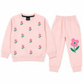 Girls Pink Floral Winter Coord Set (2 Piece) - Size 1 - 12 Years