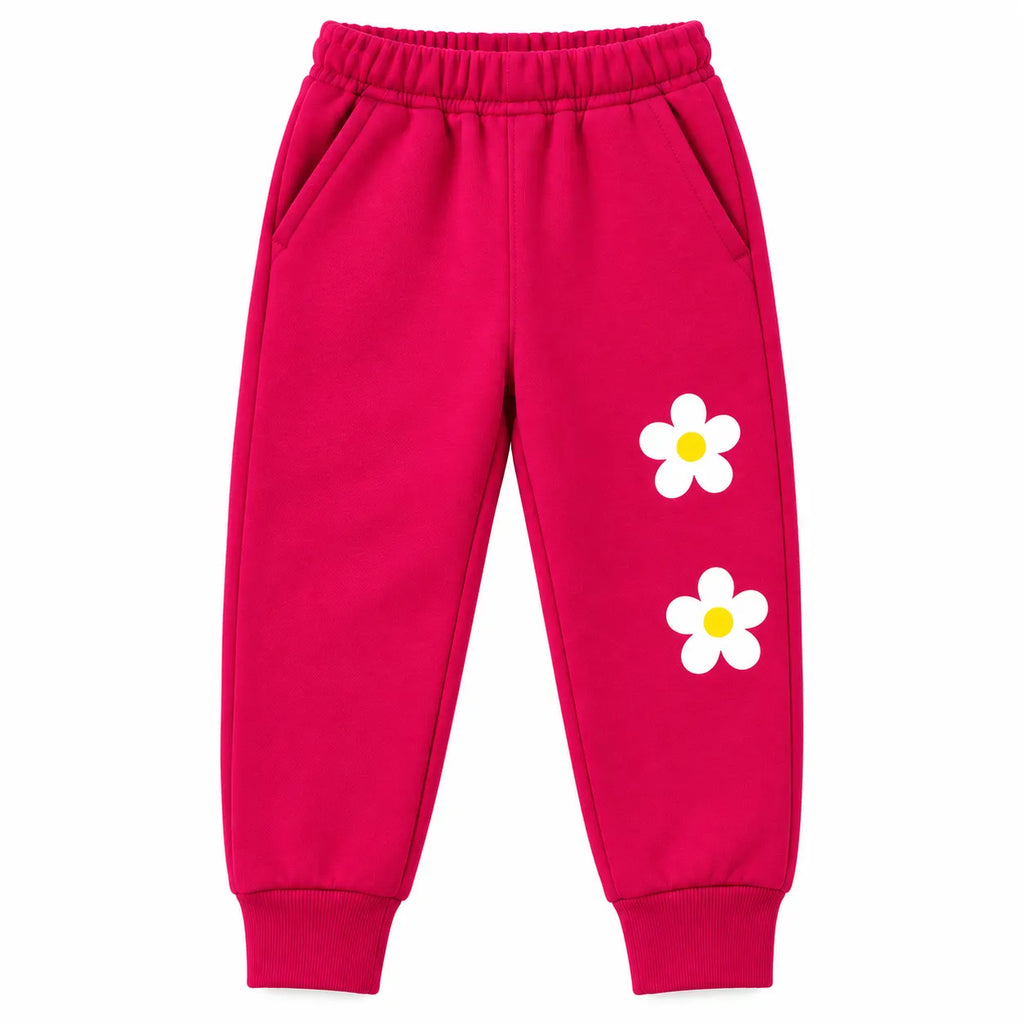 Girls Pink Floral Winter Coord Set (2 Piece) - Size 1 - 12 Years