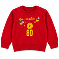 Girls Red Los Angeles 80 Winter Sweatshirt (Size 9 Months - 12 Years)