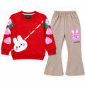 Girls Red Rabbit Winter Coord Set (2 Piece) - Size 1 - 12 Years