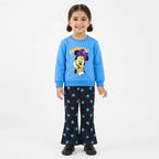 Girls Sky Blue Minnie Mouse Winter Coord Set (2 Piece) - Size 1 - 12 Years