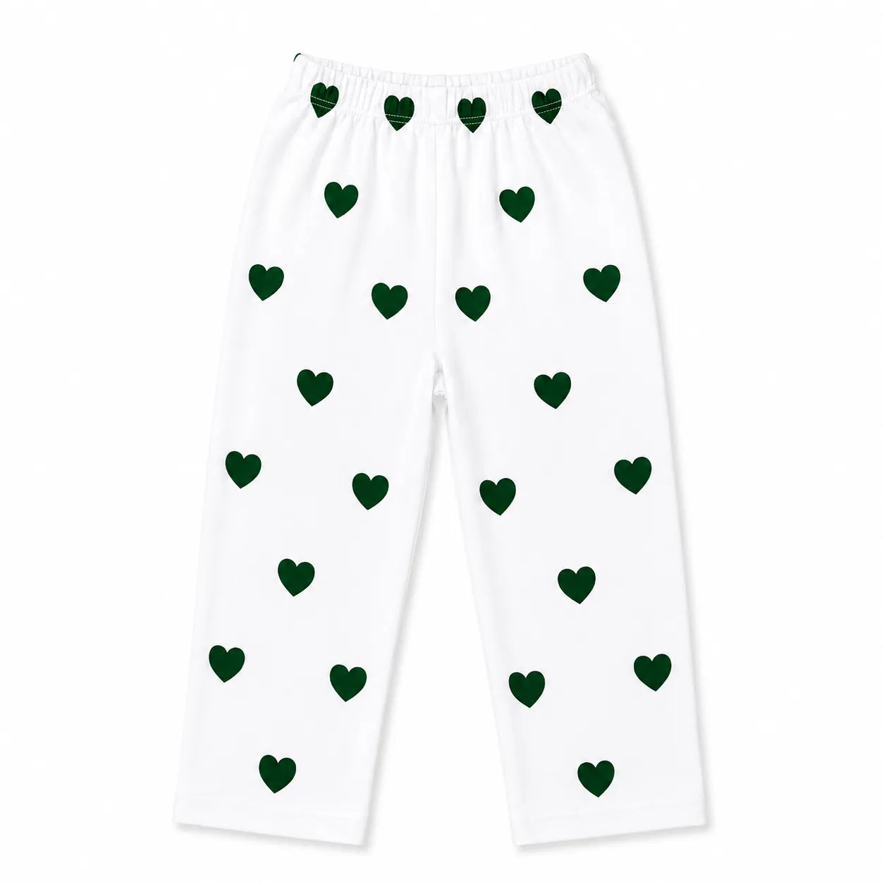 Girls White 14th August Heart Summer Coord Set (2 Piece) - Age 1 - 12 Years