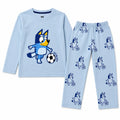 Lil' Cubs Bluey light blue summer 2-piece coord set with full sleeves, perfect for warm weather and casual wear.