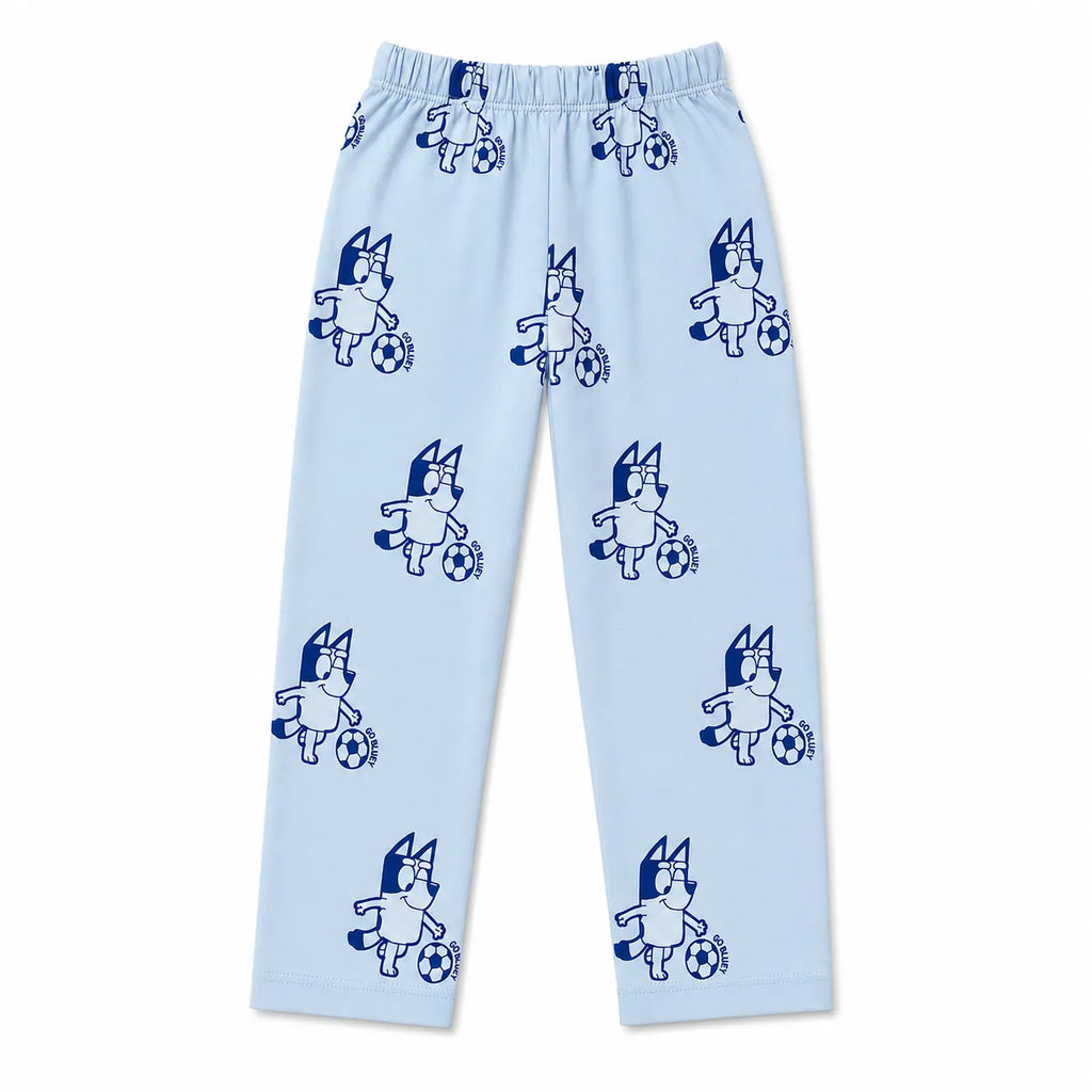 Light blue summer coordinate set for kids by Lil' Cubs, featuring a 2-piece design with full sleeves for warm weather.