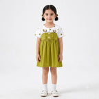 Girls Green Bunny Cotton Frock (Age 3 Months - 3 Years)