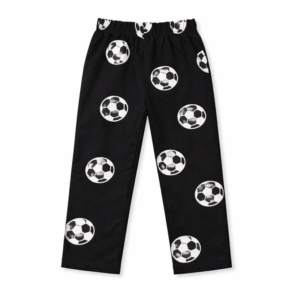 Trendy Kidswear Summer Coord Set - Bro Football Print Kids Outfit - Green Black Coord Set - Top Kidswear Brand Pakistan - Jersey Cotton Fabric - Lil' Cubs