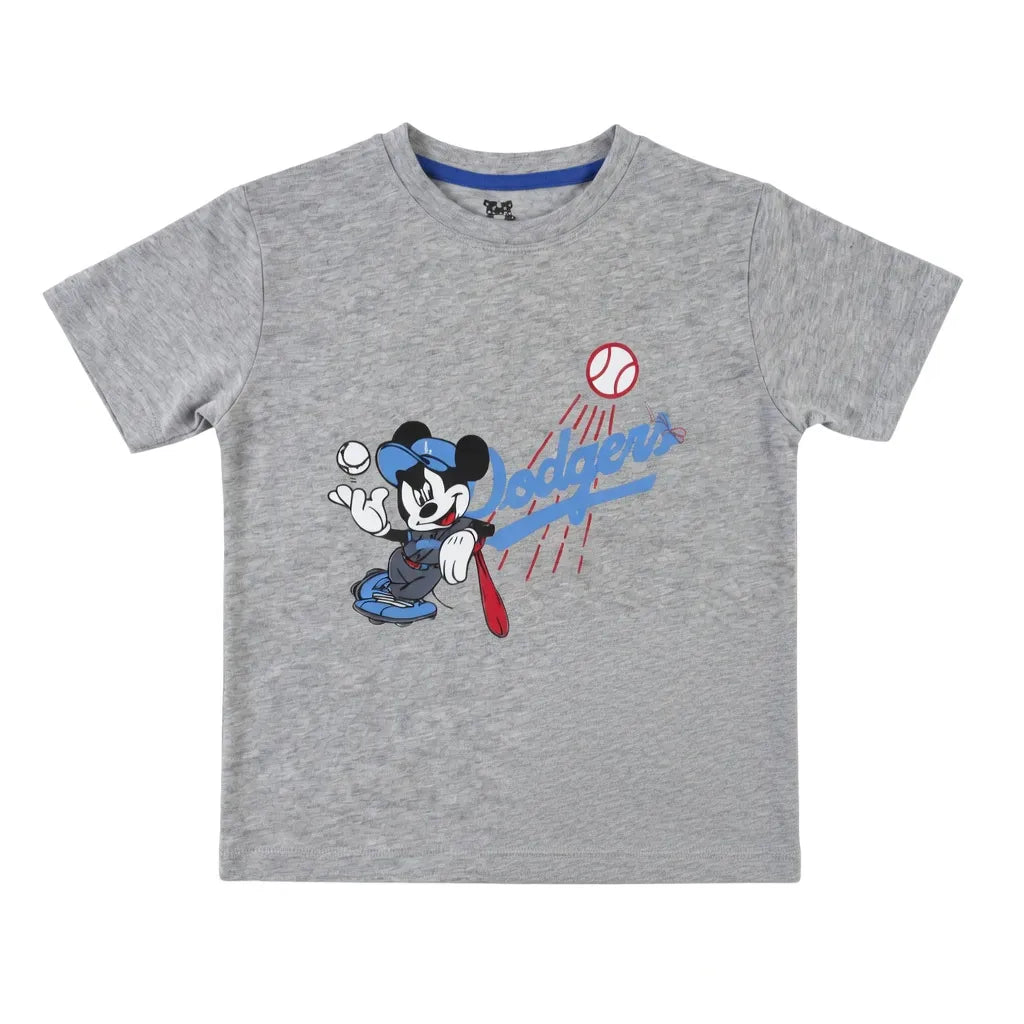 Grey Mickey & Dodgers Outfit - Summer Coord Set 2 Piece - Jersey Cotton Fabric -  Grey Kids Outfits - Boys Coord Set - Boys Favourite Mickey Cartoon Character Coord Set - Summer Wear for Kids - Affordable Clothing Brand in Pakistan - Kidswear Brand Pakistan - Lil' Cubs