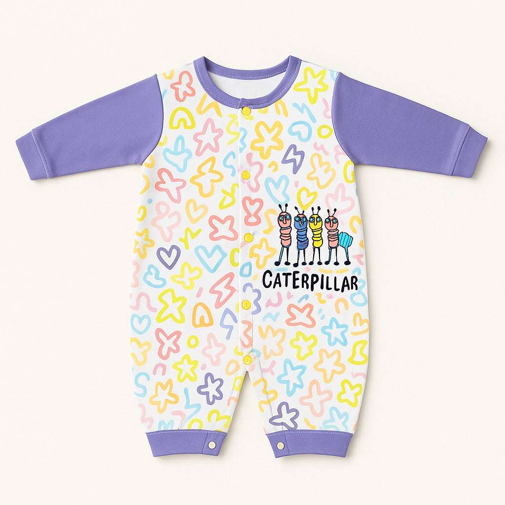 Caterpillar Unisex Baby Romper – Full Sleeves, Mid-Season (3 Months to 2 Years)