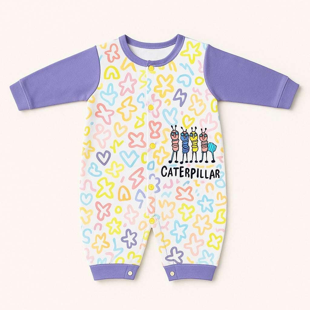 Caterpillar Unisex Baby Romper – Full Sleeves, Mid-Season (3 Months to 2 Years)