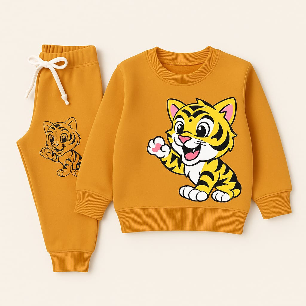 Yellow Tiger Cub Tracksuit – (1–2 Years) | Special Price Rs. 999
