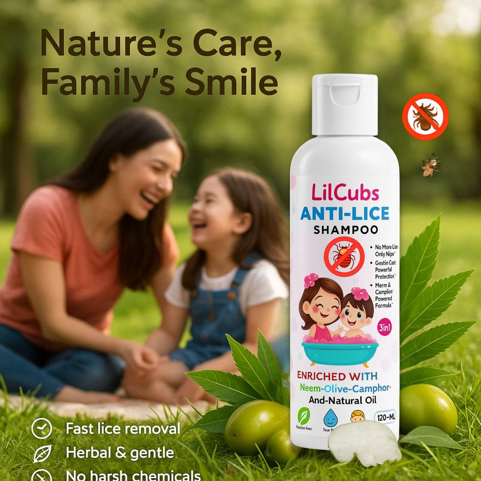 LilCubs Anti-Lice Shampoo – 120ml