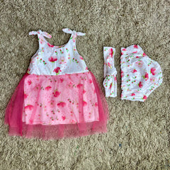 Floral Charm Baby Dress Set