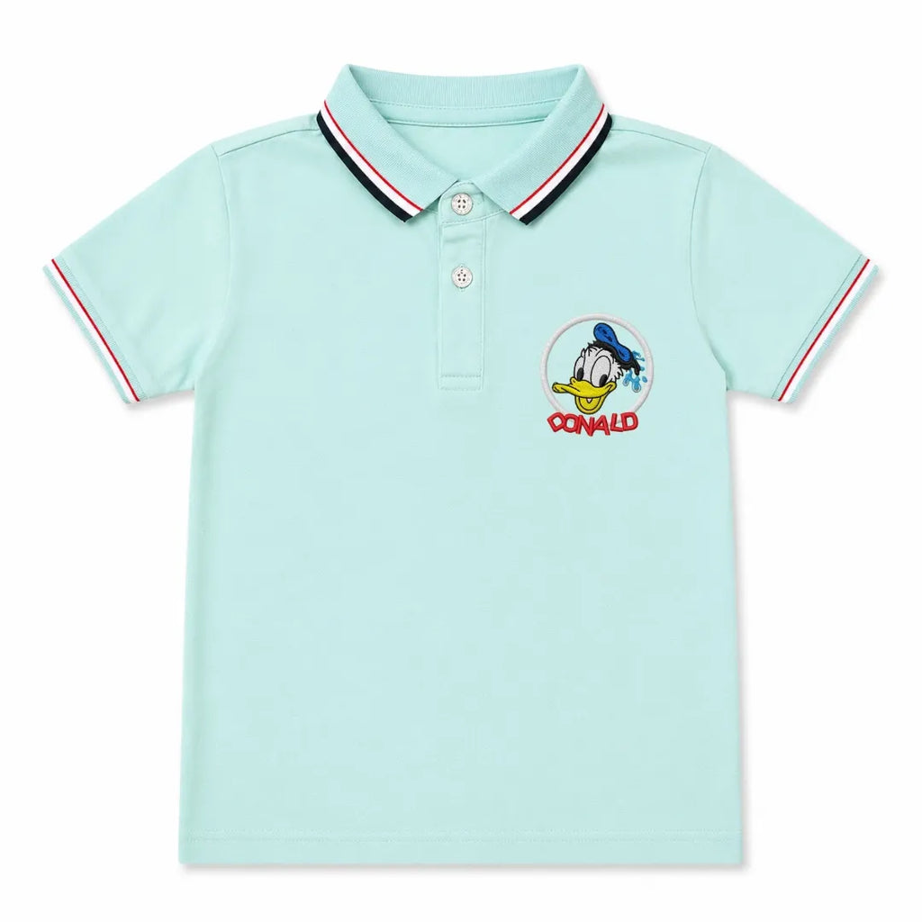 Imported Boys Sea Green Donald Duck Polo T-Shirt (1 - 5 Years)