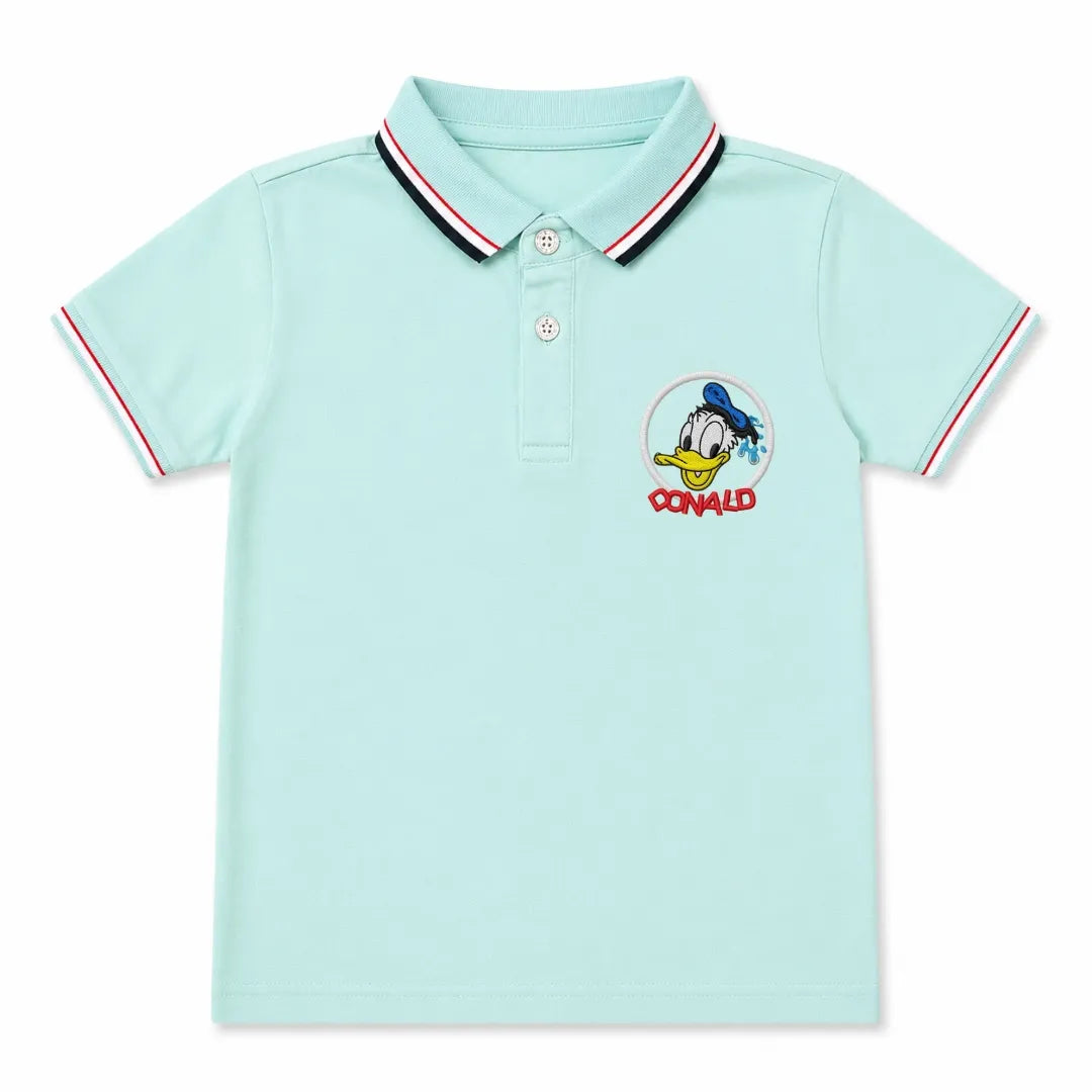 Imported Boys Sea Green Donald Duck Polo T-Shirt (1 - 5 Years)