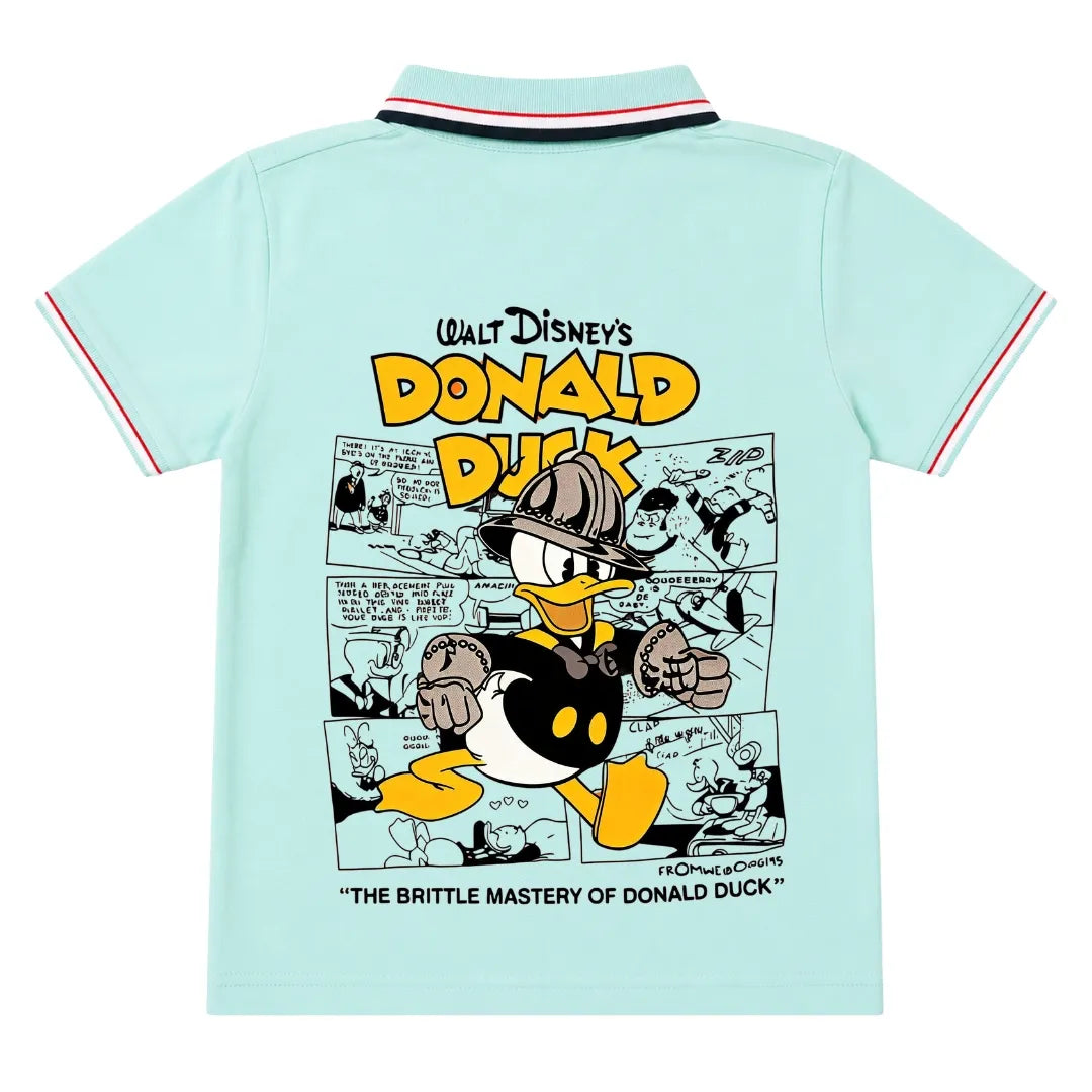 Imported Boys Sea Green Donald Duck Polo T-Shirt (1 - 5 Years)