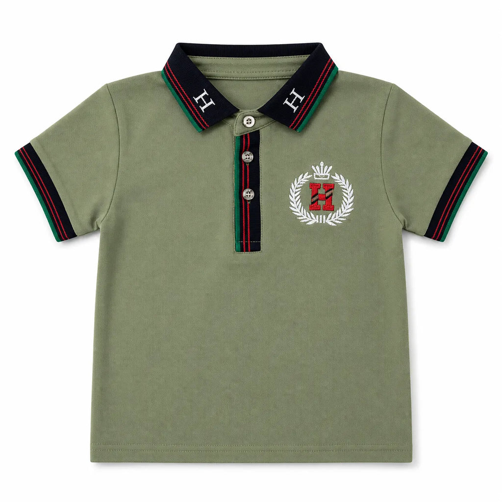 Imported Boys Sea Green H Polo T-Shirt (1 - 5 Years)