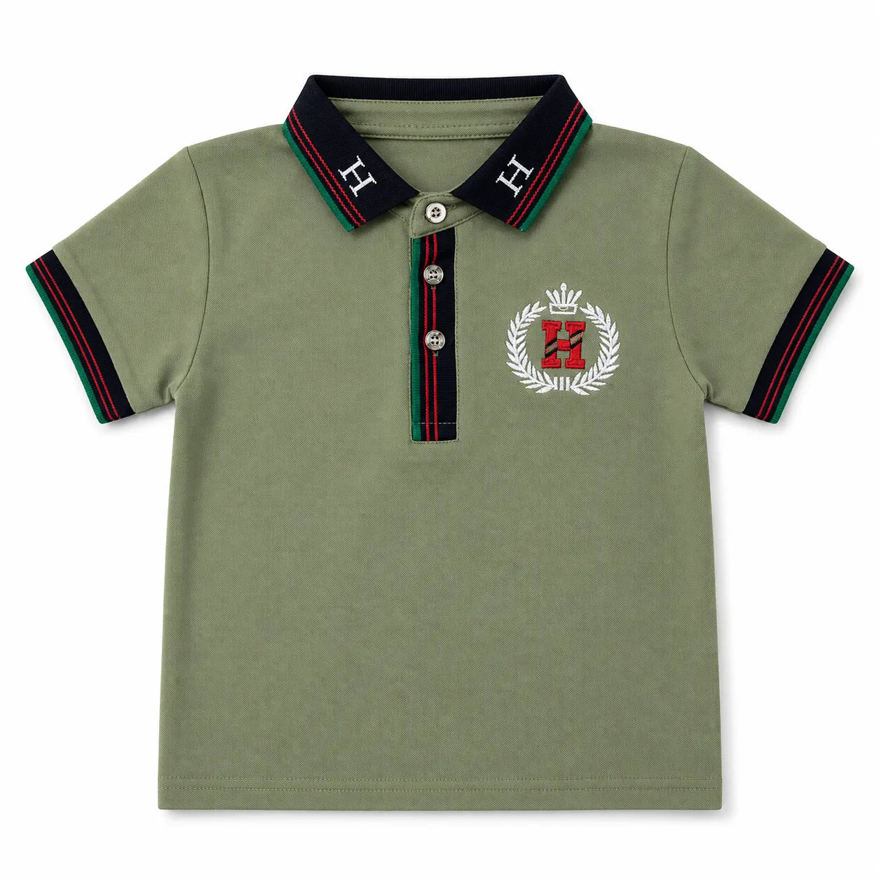 Imported Boys Sea Green H Polo T-Shirt (1 - 5 Years)