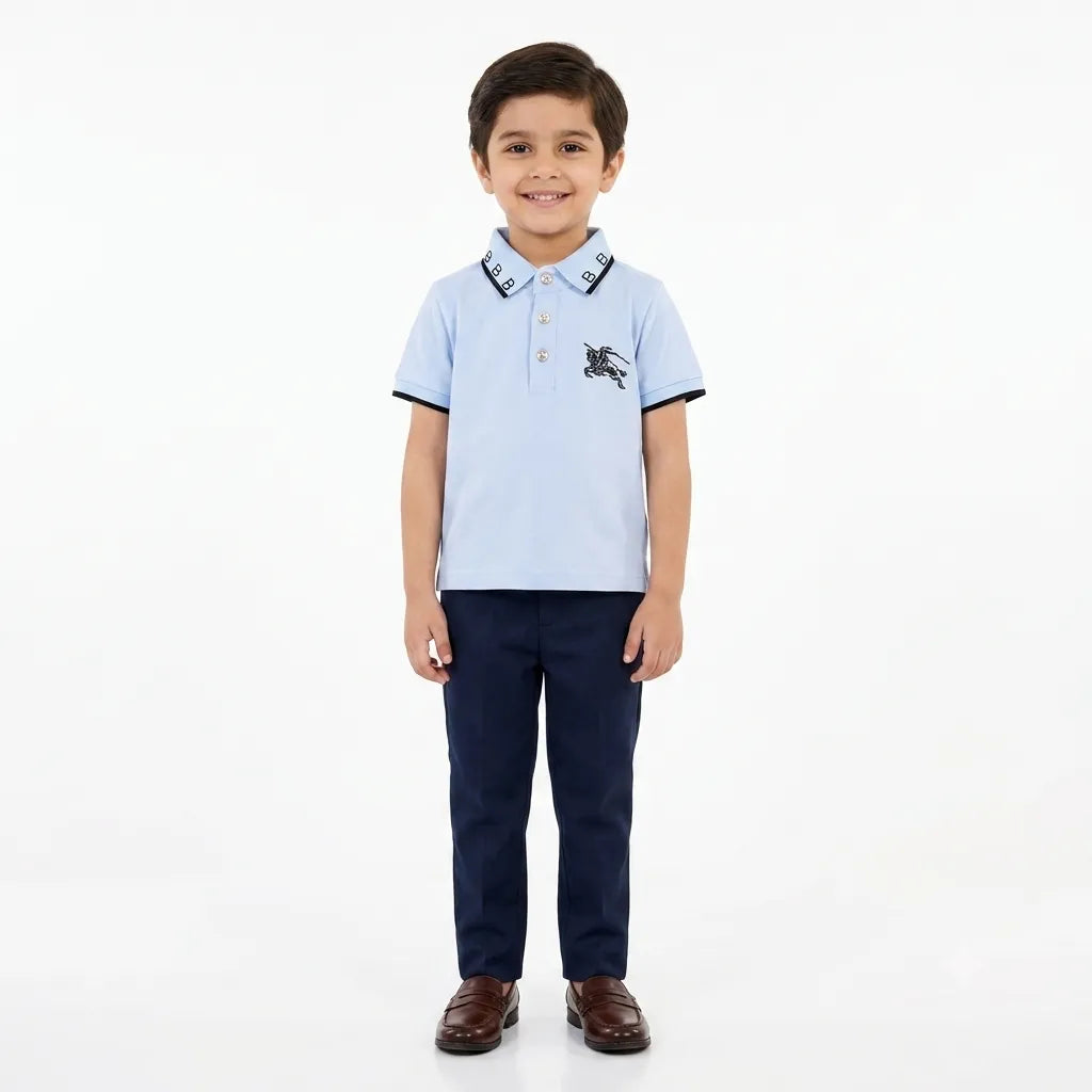 Imported Boys Sky Blue Polo T-Shirt (1 - 5 Years)