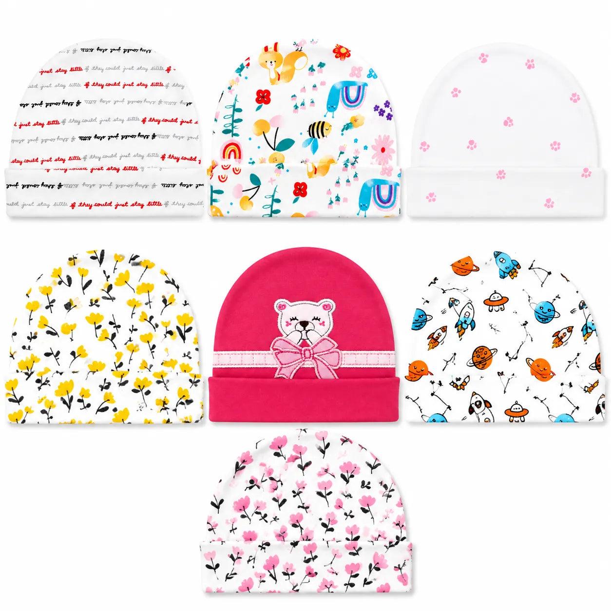 Summer Cotton Baby Caps for Newborns