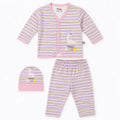 New Born 3 Piece Body Suit Set Pink Little Princess