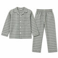 Kids Green Striped Winter Night Suit (5 - 12 Years)