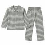 Kids Green Striped Winter Night Suit (5 - 12 Years)