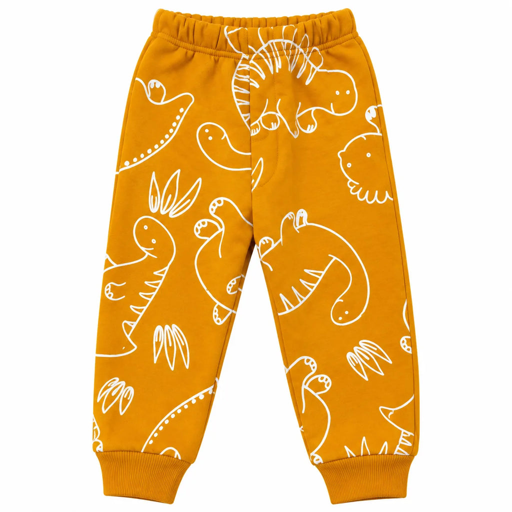 Kids Mustard Dino Winter Coord Set (2 Piece) - Size 1 - 12 Years