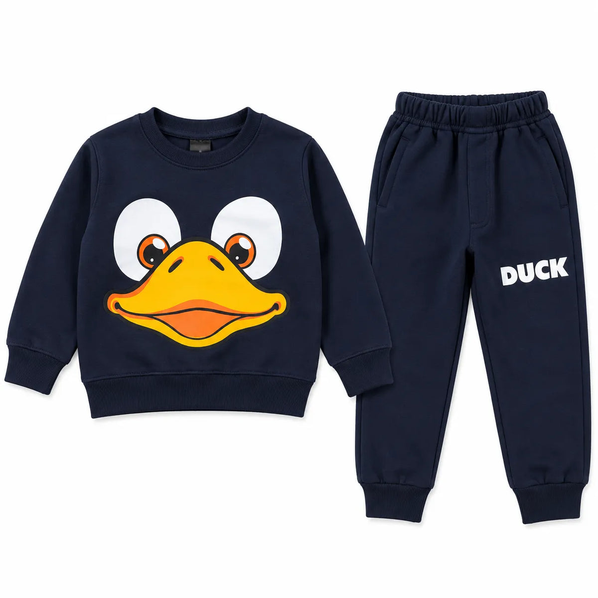 Kids Navy Blue Duck Winter Coord Set (2 Piece) - Size 1 - 12 Years