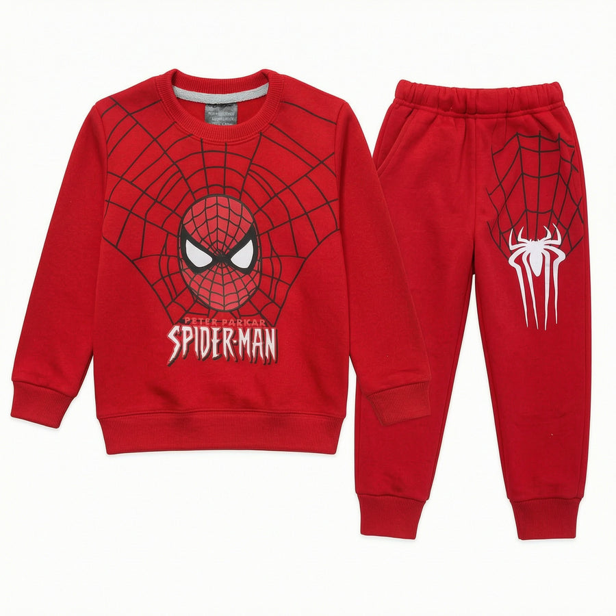 Kids Red Spiderman Winter Coord Set (2 Piece) - Size 1 - 12 Years