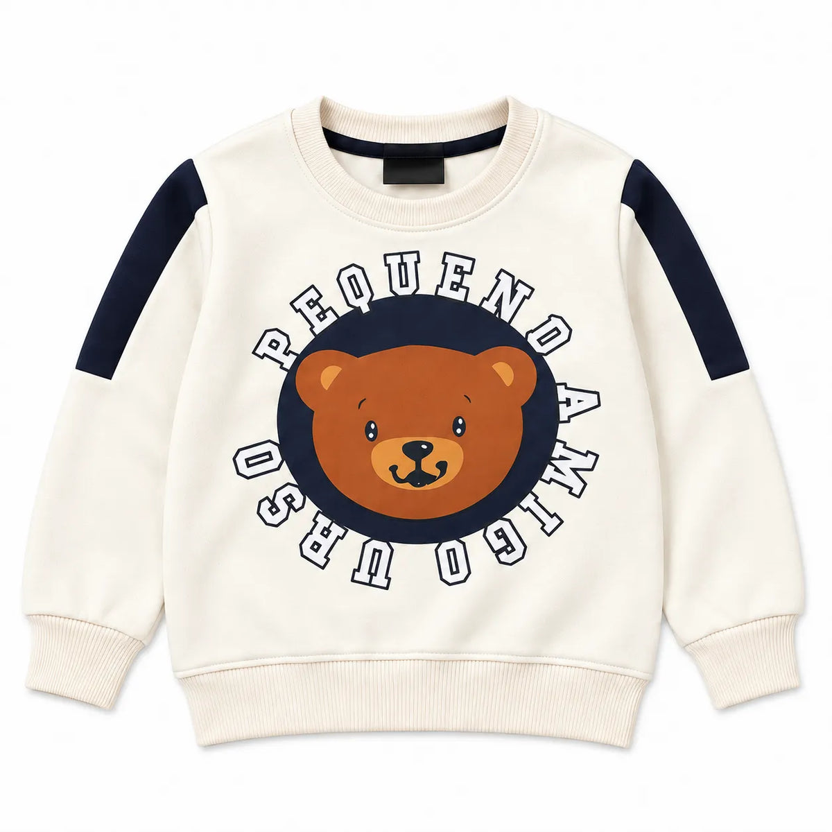 Kids White & Navy Blue PEWUENO & AMIGO Winter Coord Set (2 Piece) - Size 1 - 12 Years