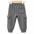Kids Winter Fleece Cargo Trouser – 5 Colors (Size 9 Months - 5 Years)