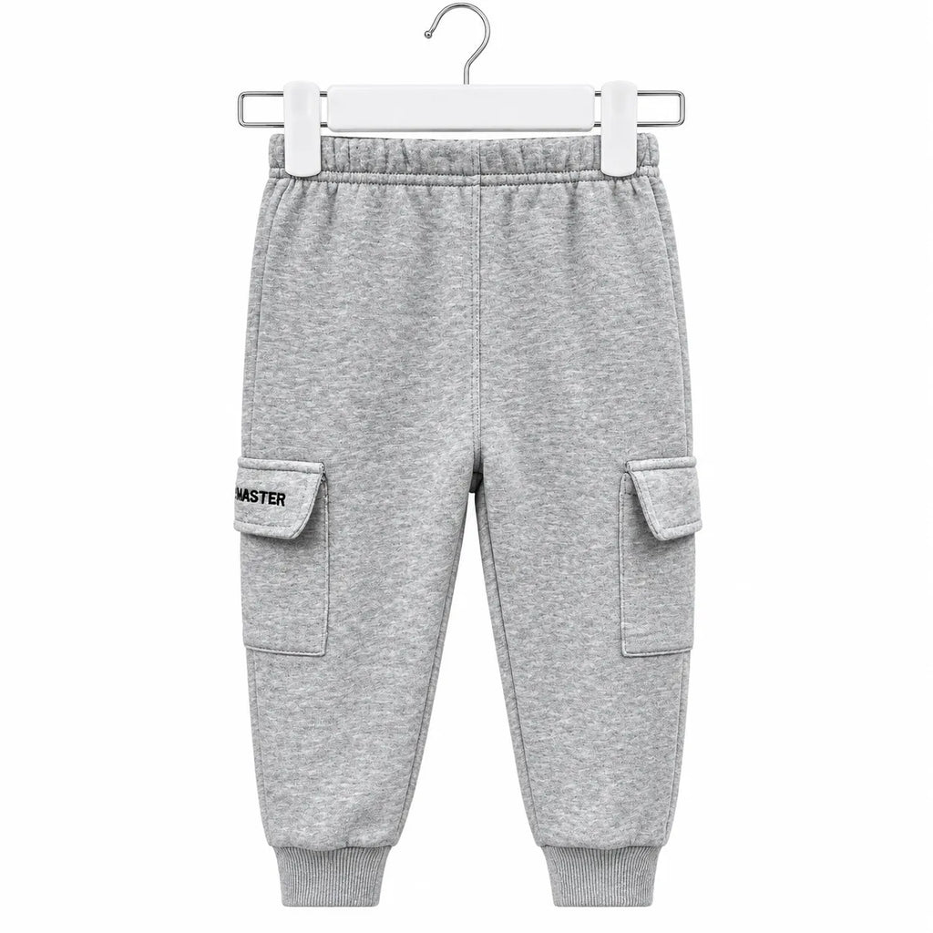 Kids Winter Pack of 5 Fleece Cargo Trouser – 5 Colors (Size 9 Months - 5 Years)