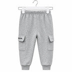 Kids Winter Pack of 5 Fleece Cargo Trouser – 5 Colors (Size 9 Months - 5 Years)